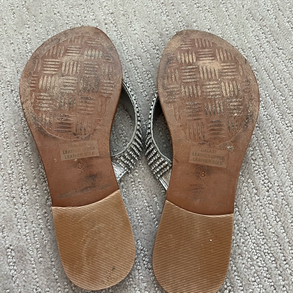 Matisse Silver Rhinestone Sandals - Picture 6 of 7